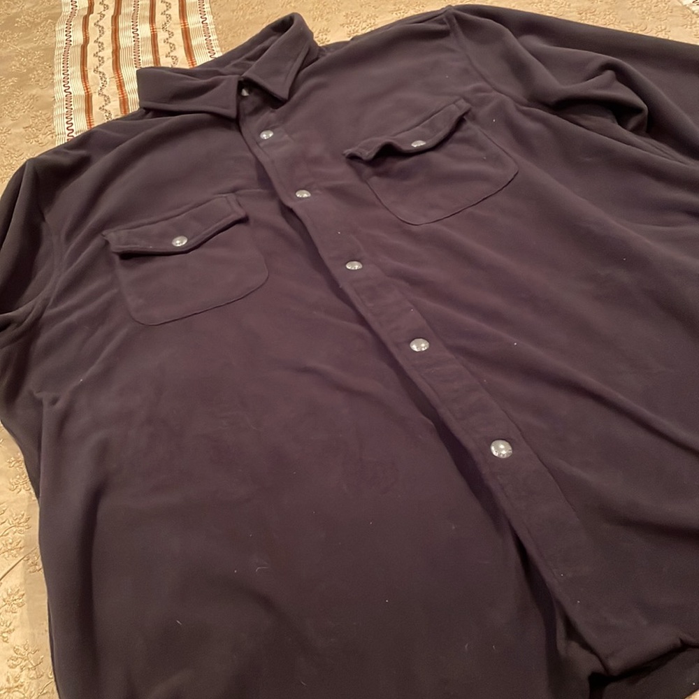Chaps men’s shirt/jacket, heavy duty, 100% polyester, machine wash, XXL